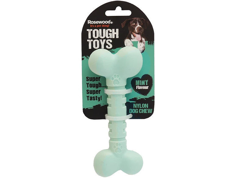 Rosewood Mint Nylon Bone Dog Chew