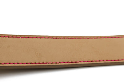 Damaged -  Xtra Large Tan Luxury Leather Dog Collar (22-26")