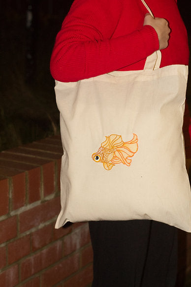Goldfish Cotton Tote Bag