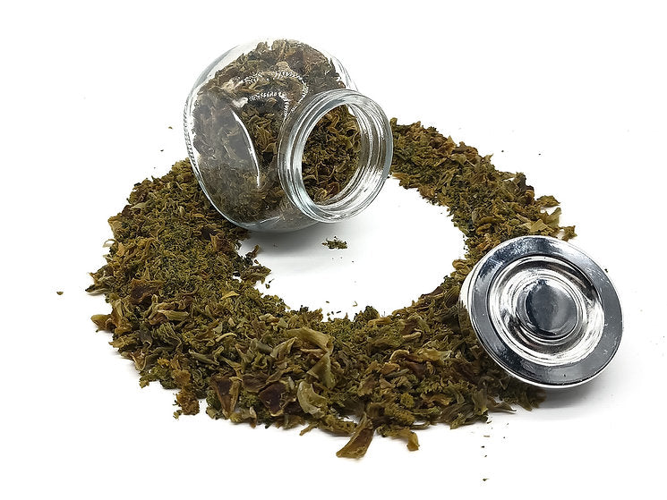 A jar of Broccoli Flake