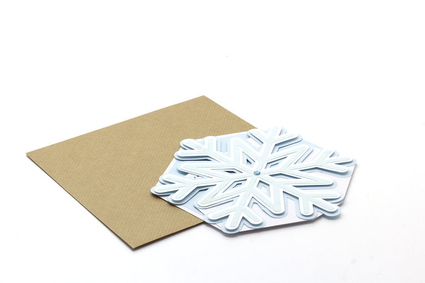 Snowflake Easel Christmas Card