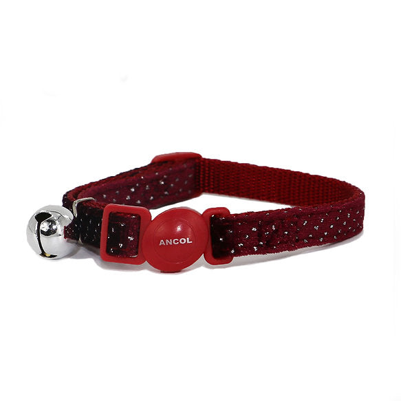 Velvet Sparkle Safety Cat Collar
