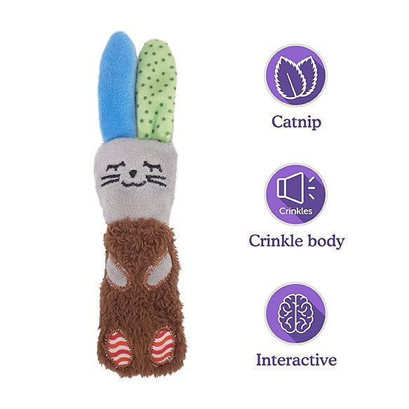 Rosewood Little Nippers Floppy Rabbit Kitten Toy