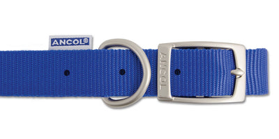 Ancol Nylon Collar Dark Blue