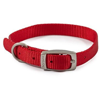 Ancol Nylon Collar Red