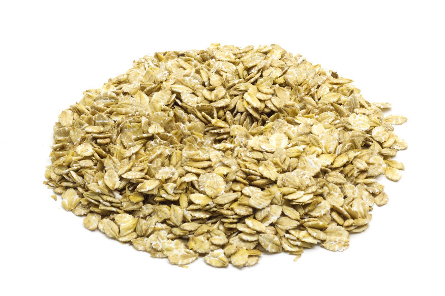 A jar of flaked barley