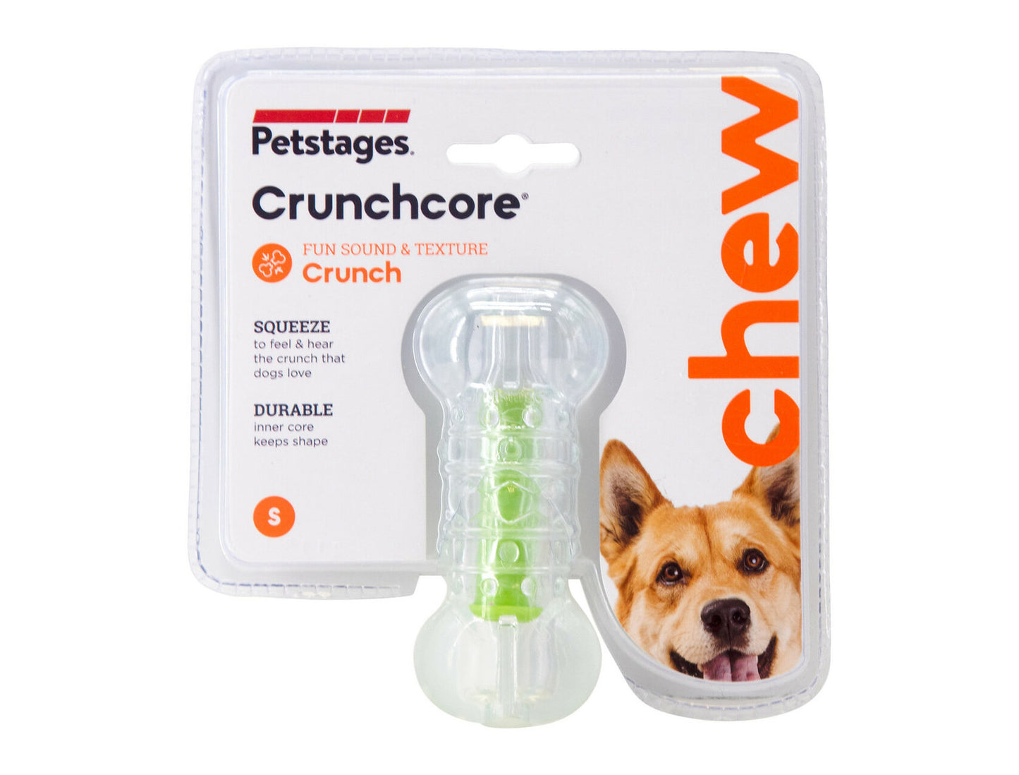 Crunchcore Bone Dog Chew Toy - Small