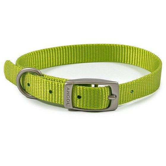 Ancol Nylon Collar Lime