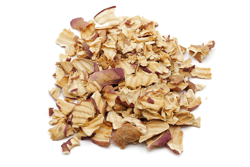 A pile of sliced apples