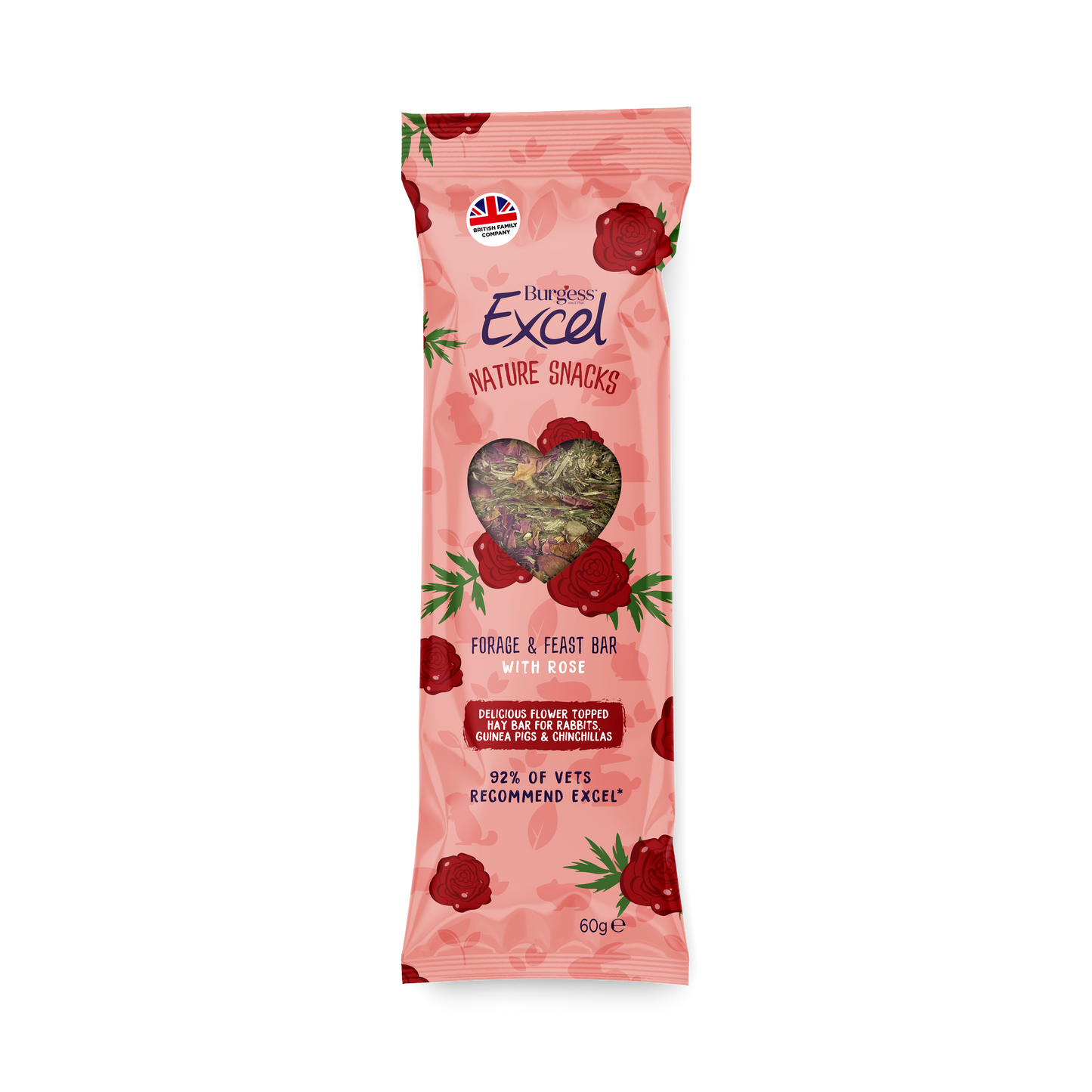 Burgess Excel Forage & Feast Hay Bar with Rose