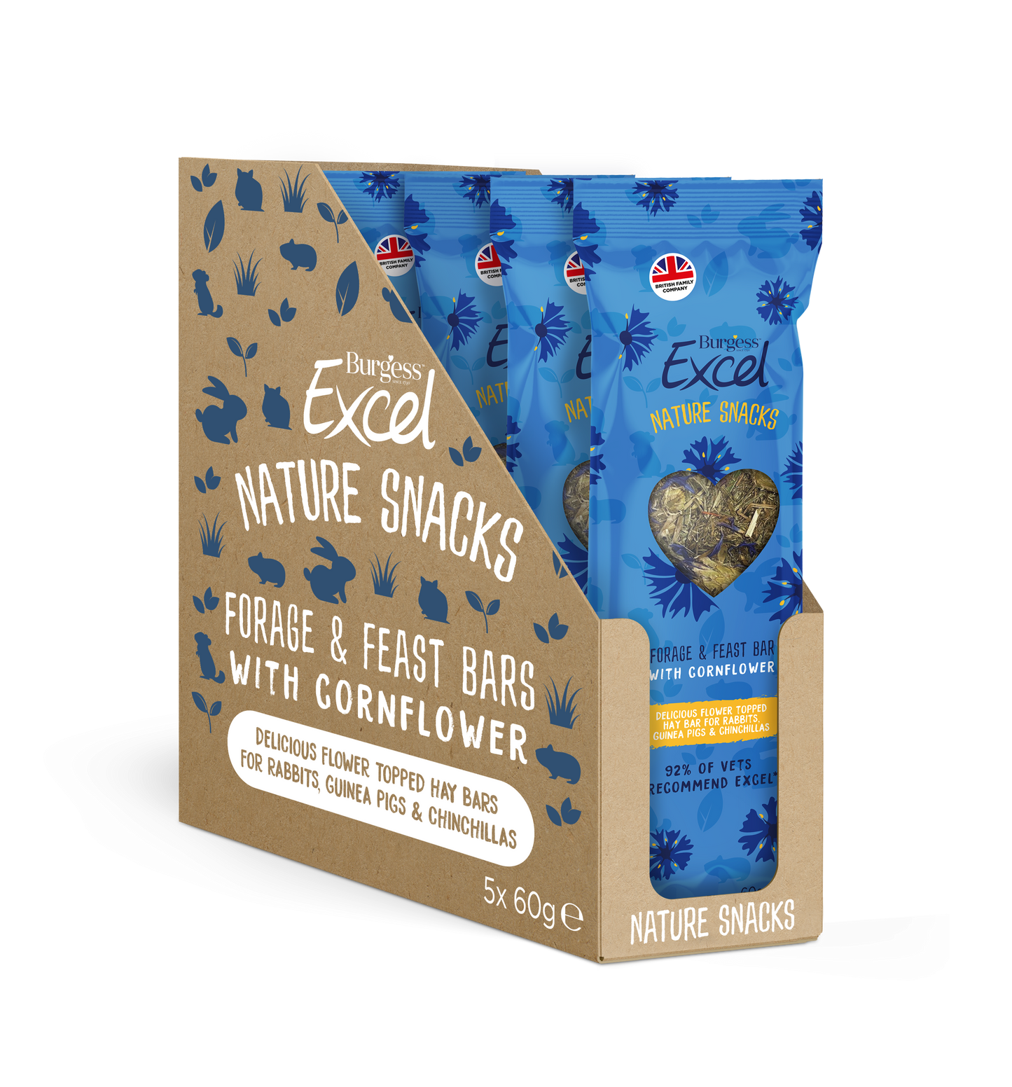 Burgess Excel Forage & Feast Hay Bar with Cornflower