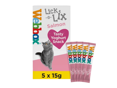 Webbox Lick-e-Lix with Salmon Tasty Yoghurt Snack