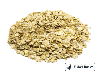 A jar of flaked barley