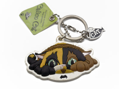 Wags & Whiskers Calico Cat Keyring