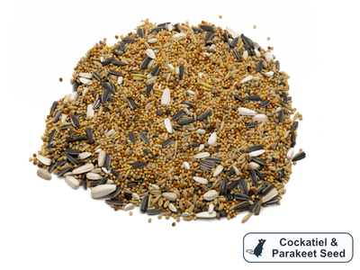 A pile of Cockatiel & Parakeet Seed