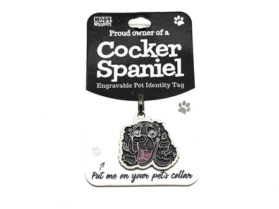Wags & Whiskers Cocker Spaniel Dog Identity Tag