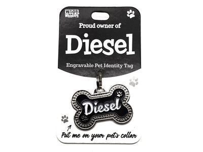 Wags & Whiskers Diesel Dog Identity Tag