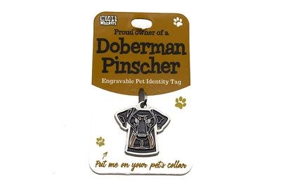 Wags & Whiskers Doberman Pinscher Dog Identity Tag