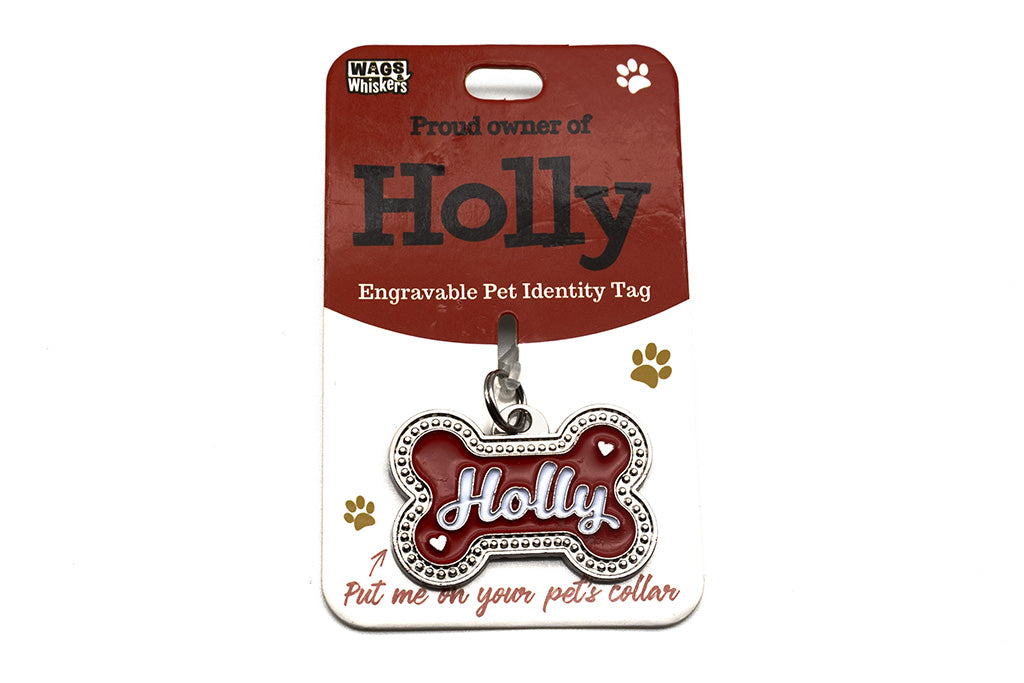 Wags & Whiskers Holly Dog Identity Tag