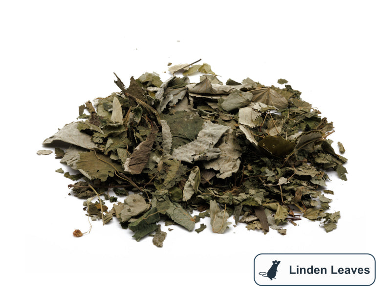 A pile of linden leaves