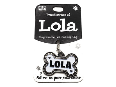Wags & Whiskers Lola Dog Identity Tag