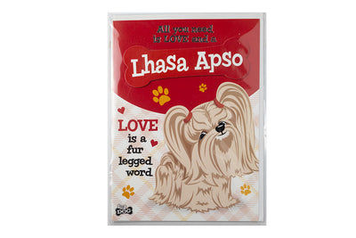 Lhasa Apso Greetings Card