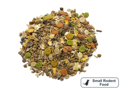 A pile of Small Rodent Food