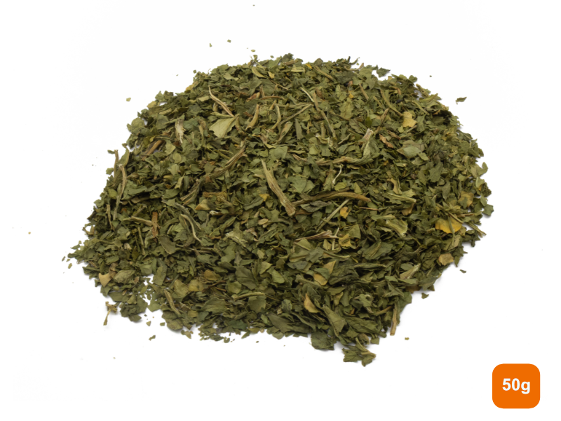A 50g pile of Spinach Leaves & Stalks