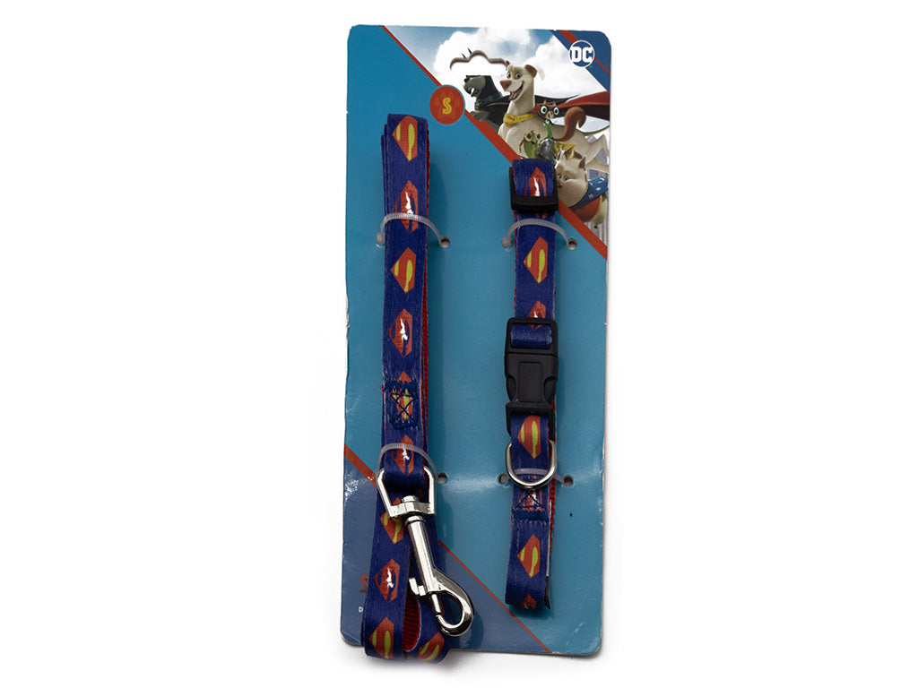 DC League Of Super Pets Dog Lead & Collar Set (Small)
