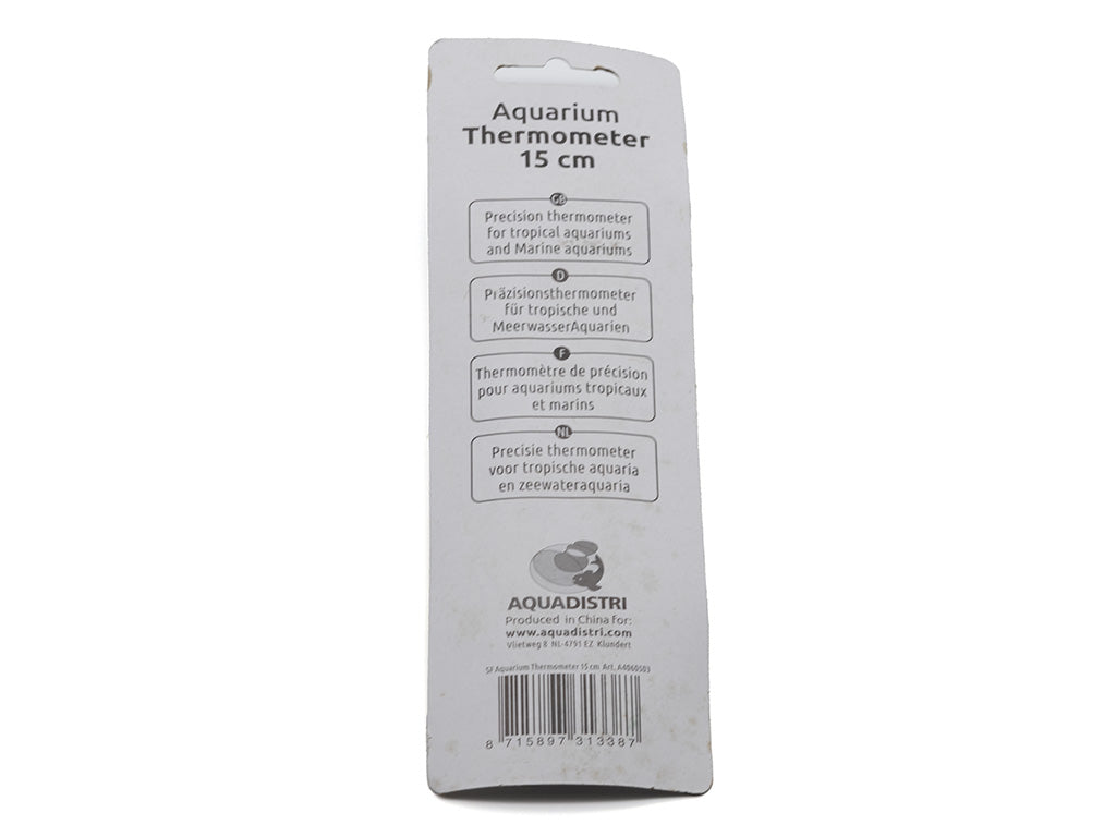 Superfish Aquarium Thermometer Back