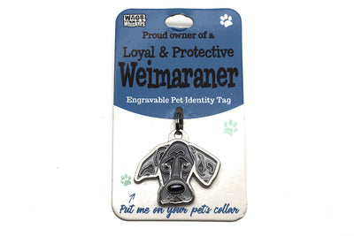 Wags & Whiskers Weimaraner Dog Identity Tag