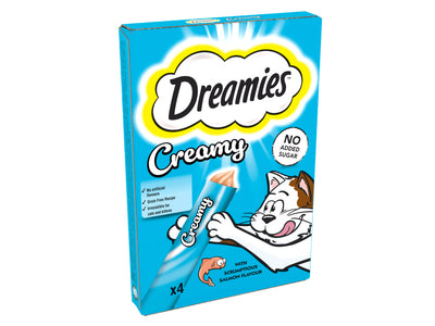 DREAMIES™ Creamy Snack Cat & Kitten Treat with Salmon Flavour