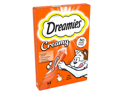 DREAMIES™ Creamy Snack Cat & Kitten Treat with Chicken 40g