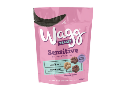 Wagg Sensitive Meaty Bites with Lamb & Rice (Expired Oct 25)
