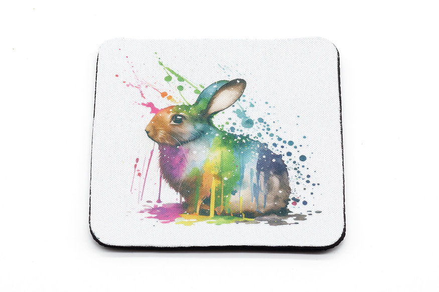 Square Neoprene Rabbit Cup Coster