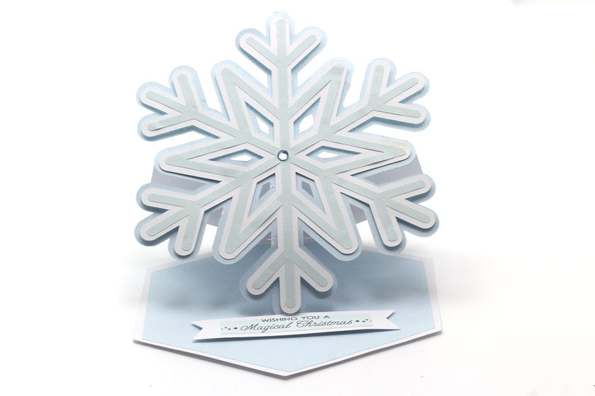 Snowflake Easel Christmas Card