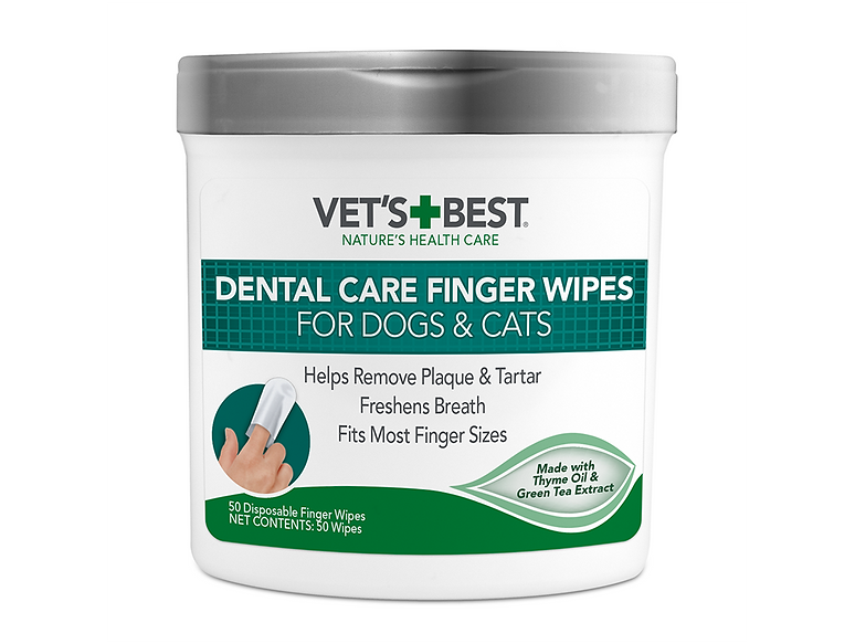 Vet’s Best Dental Care Finger Wipes