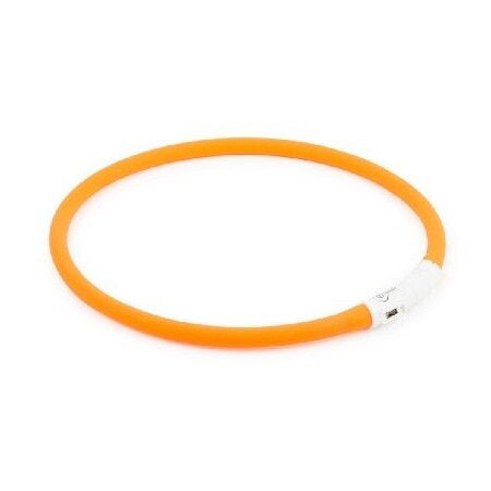 Ancol USB Rechargeable Flashing Orange Dog Collar