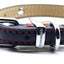 Rosewood Navy Luxury Leather Dog Collar