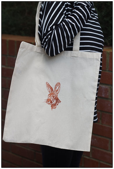 Rabbit Cotton Tote Bag