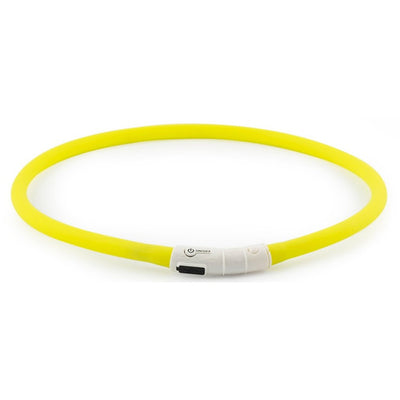 Ancol USB Rechargeable Flashing Orange Dog Collar