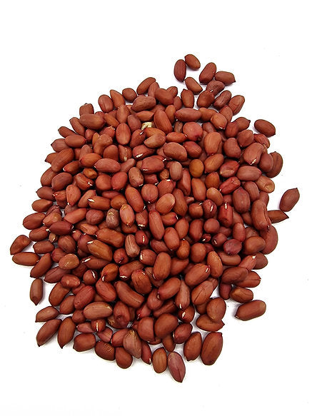 A pile of Red Skin Peanuts