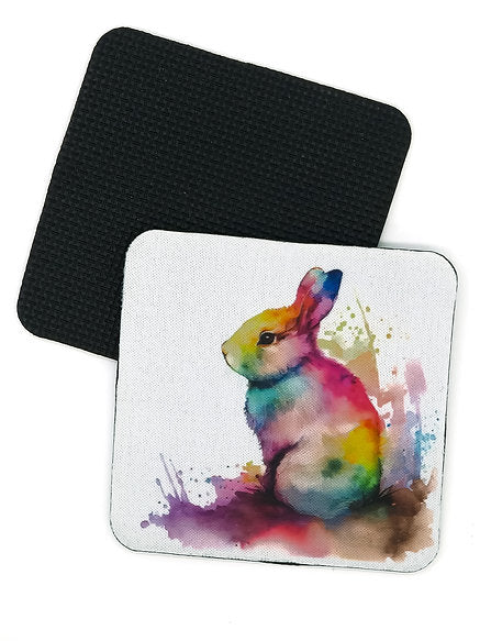 Square Neoprene Rabbit Cup Coster