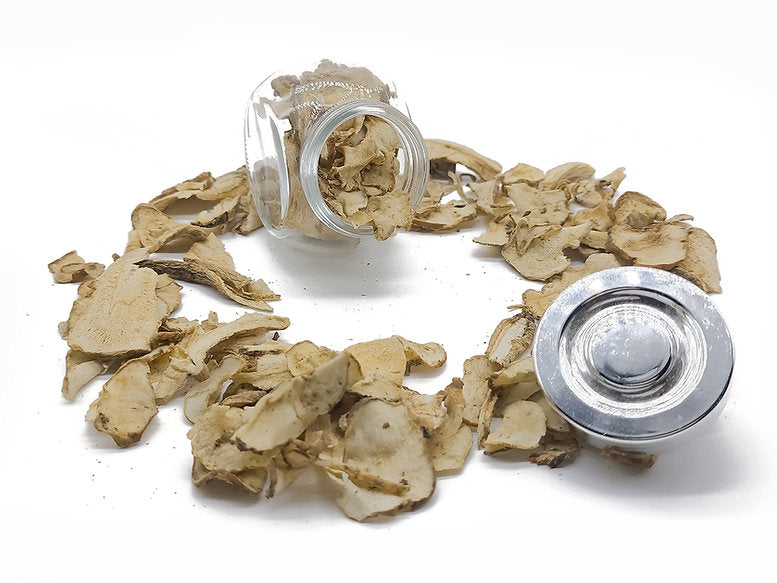 A jar filled with Artichoke & Parsnip