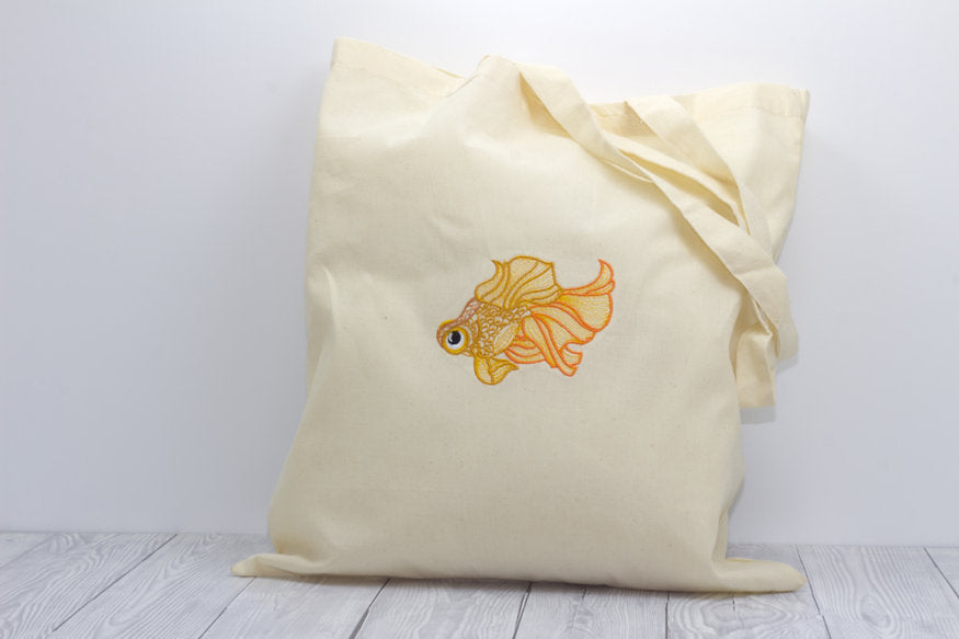 Goldfish Cotton Tote Bag