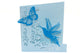 Blue humming bird & butterfly card