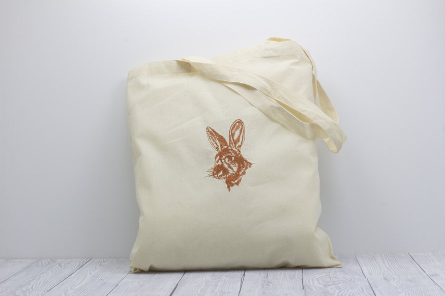 Rabbit Cotton Tote Bag