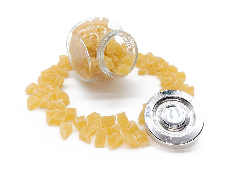 A jar filled with Diced Pineapple