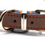 Brown Luxury Leather Dog Collar