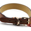 Brown Luxury Leather Dog Collar